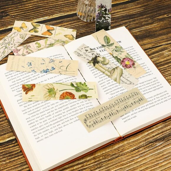 30 Pieces Paper Bookmarks for Book Lovers - Vintage Aesthetic Simple Style Cute - Picture 2 of 7